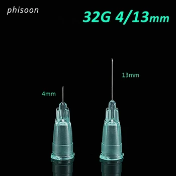 32G ac Piercing Transparent Seringă de Injecție lipici Clar Capac Pentru Farmaceutică ac de injecție 32G 4mm 13mm