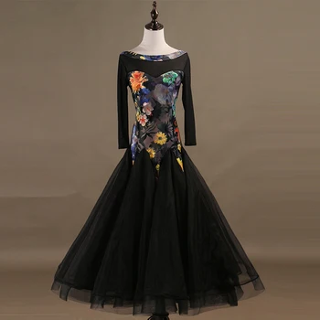 2019 Nou Costum de Vânzare Dans Fuste mai Nou Design de Femeie Modernă, Vals, Tango Rochie standard, Rochie de Concurență MQ079