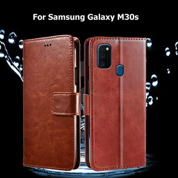 Telefon Acoperă Pentru Samsung Galaxy M30s Caz Flip Pentru Samsung M30s SM-M307F/DS, SM-M307FN/DS Caz Coque Funda din Piele Portofel Capas