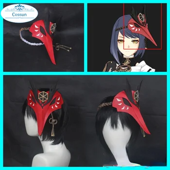 Joc Genshin Impact Kujou Sara Masca articole pentru acoperirea capului accesoriu Cap Cosplay CostumeHalloween