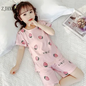 Pijamale copii Set 2020 coreene Noi de Vara Fete Haine de Acasă Set de Două piese În Copii, Aer condiționat, Haine Drăguț Seturi