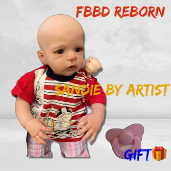 BBD 60cm Terminat Renăscut Baby Doll Sandie 100%de Mână-Pictat De Artist Cu Clar Vasele de Sange de Artă Papusa Jucării Pentru Copii