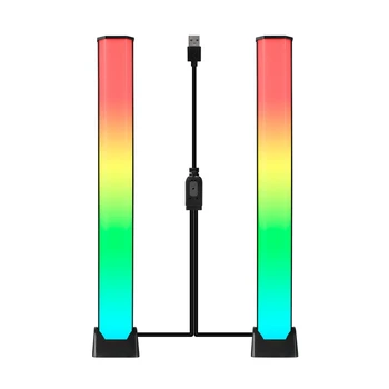 32LED Voce-Activat de Preluare Ritm de Lumina Auto Atmosfera Desktop Spectru Audio RGB LED-uri Colorate Muzică de Sunet USB Lumina