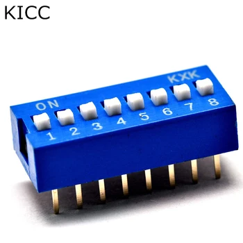 10buc Albastru comutator 8 Limita de 2,54 mm DIP16 Codificare numărul comutator DS-08