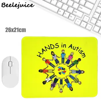 Conștientizarea autismului Galben Mouse Pad Stil Nordic Mouse Pad pentru Laptop de Gaming Încheietura Restul Tabelul Mat Birou Rechizite de Birou Camera