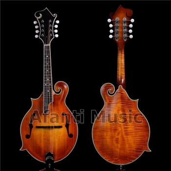 Afanti Muzica de toate din lemn masiv, culoare Sunburst Mandolină / Afanti mâna Stângă Mandolina (AMB-317)