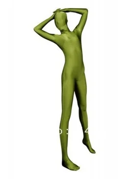Verde Costume Pentru Femeie Spandex Zentai Suit Catsuit de Înaltă Calitate, costume de Halloween-O singură Bucată Costume Corp Plin Capac