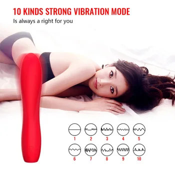 10 Viteza Glont Vibrator Penis artificial Vibratoare de Încărcare USB AV Stick G-spot Stimulator Clitoris Jucarii Sexuale pentru Femei Produse pentru Sex ZD0334