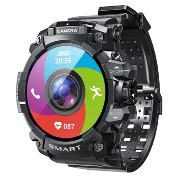 2+4 16G+64G Smartwatch pentru Barbati Femei Brățară Sport 90° Rotație Aparat de Monitorizare a ritmului Cardiac Urmărire Ecran Tactil Reale Fierbinte
