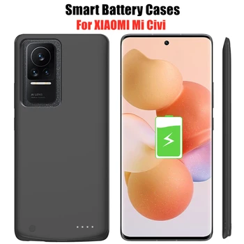 Încărcător de baterie Cazuri Pentru Xiaomi Mi Civi Smart Battery Cazuri 6800mAh Acumulator Extern Power Bank Caz de Silicon rezistent la Șocuri Acoperi