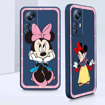 Roz Minnie Mouse-ul Drăguț Telefon Caz Pentru Xiaomi Mi 12S 12X 12 11i 11T 11 10 10 10T 9 Pro Lite Ultra 5G Lichid Coarda Acoperi