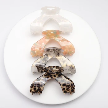 Moda Vintage Acetat Farfurie Mare Coadă de Pește cu Gheare Crab Clip Baie Clip pentru Femei Accesorii de Par Frizură Bijuterii