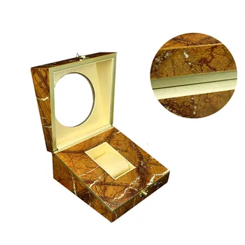 Model de marmură ceas cutie clapetă de lemn vopsea ceas cutie de ambalare cutie de depozitare