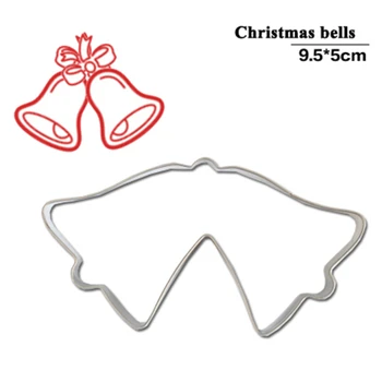 Jingle Bells Fructe De Tăiere Bucătărie Jucărie Cupon De Reducere De Pepene Galben Biscuit Cookie Cutter Instrumente Din Oțel Inoxidabil, De Vânzare Cele Mai Bune Fondant
